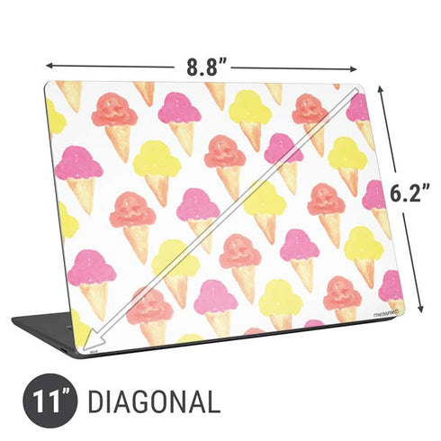 Bouffants and Broken Hearts Ice Cream Universal Laptop 11in (8.8 x 6.2in) Skin